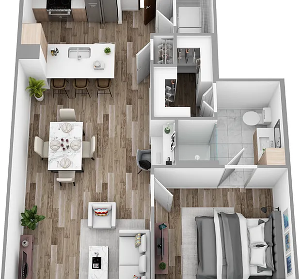 D - 1 Bedroom / 1 Bath D - 1 Bedroom / 1 Bath