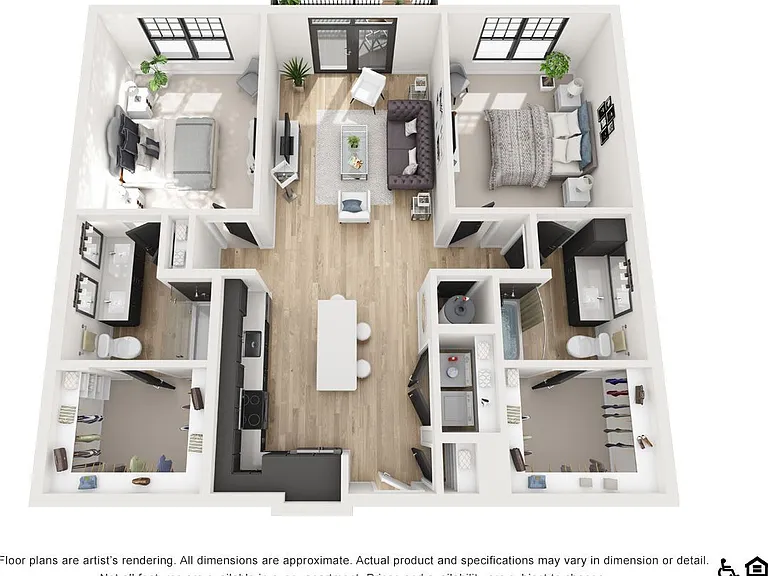B1E floor plan The Atherton