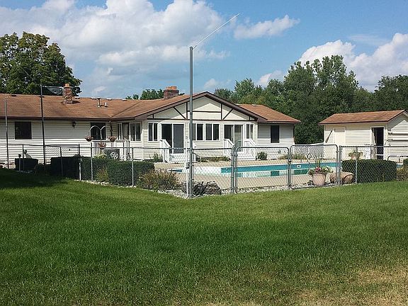 Rear view of house