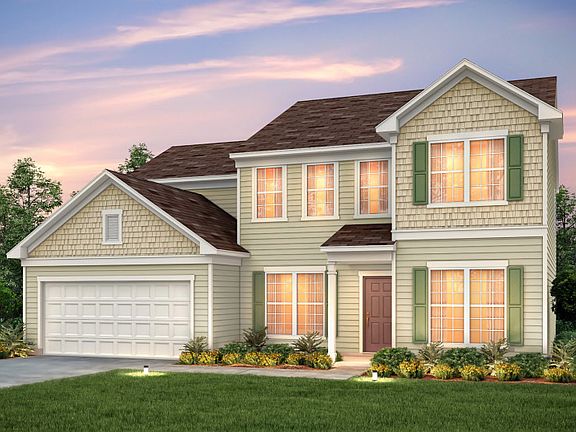 Wingate Exterior 2 features siding, shakes and covered front door