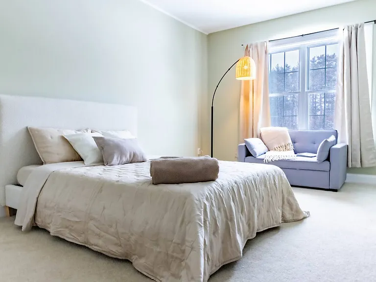 Upstairs Bedroom #2 Shown with a Queen Mattress, and a Sofa Bed