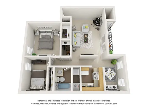 Floor plan B1 Renovated