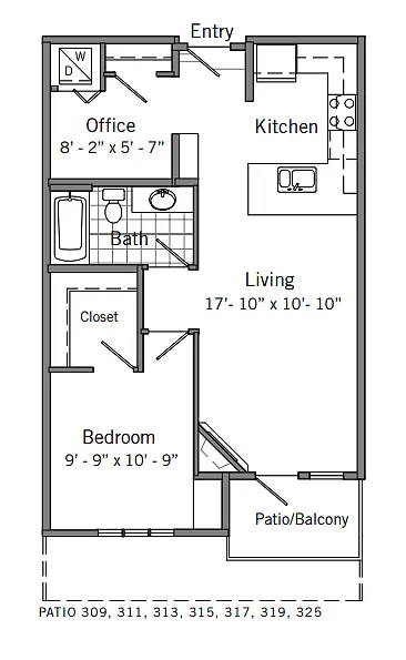 Floor plan Plan 1I