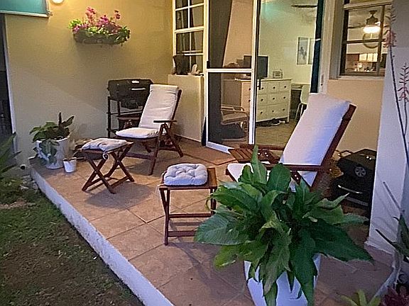 Back porch next to pool