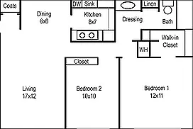 Two Bedroom Layout Two Bedroom Layout