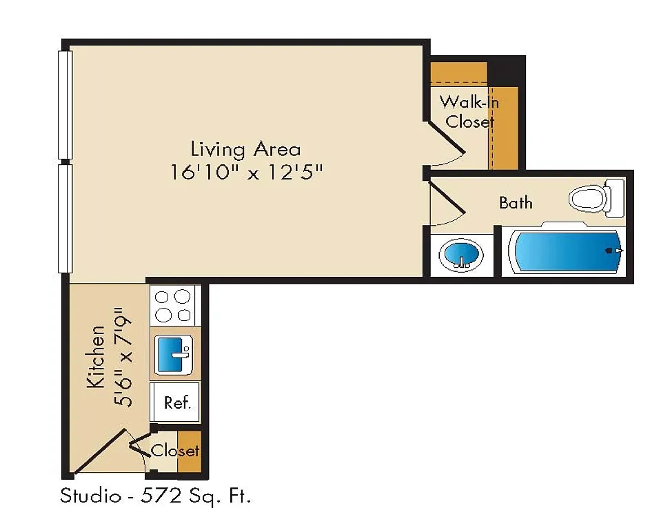 Floor plan Studio | S01
