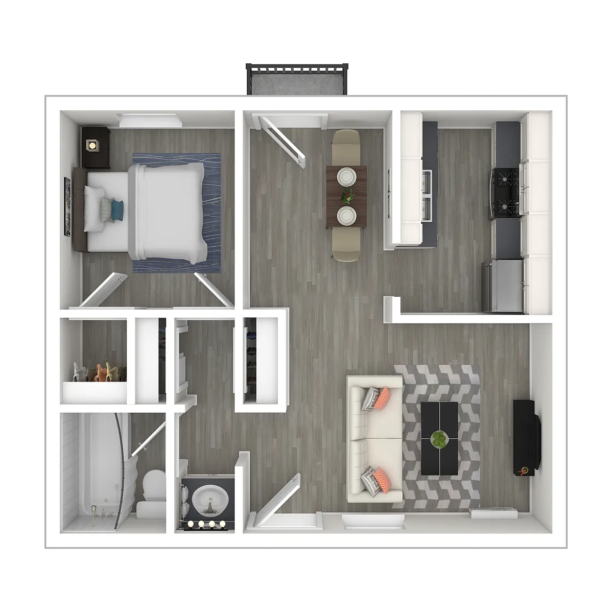 Floor plan One Bedroom