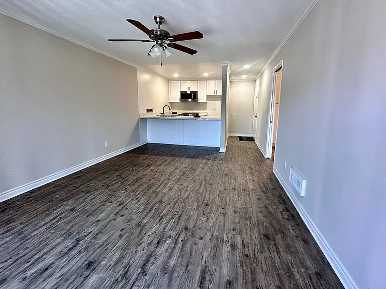 1x1 living area and kitchen