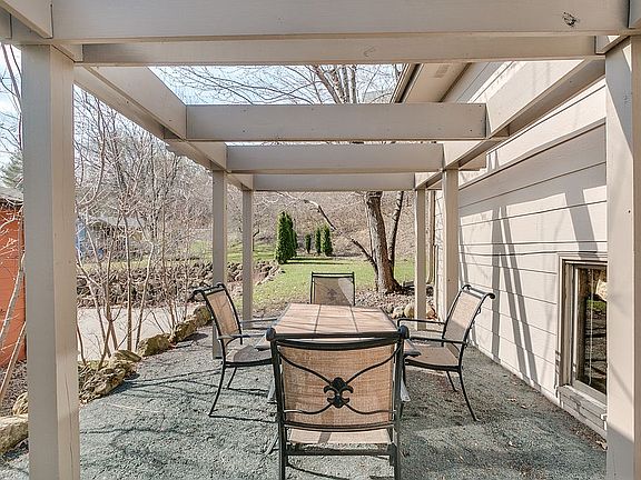 Side patio view to back yard