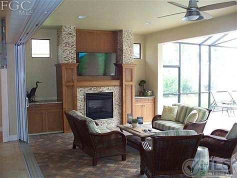 Outdoor Living with Fireplace