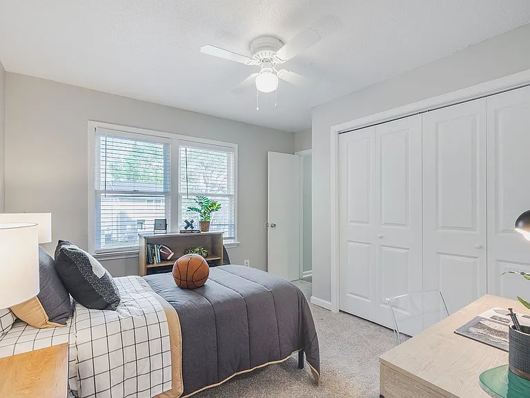 A private guest suite with its own ensuite bath and flexible space.