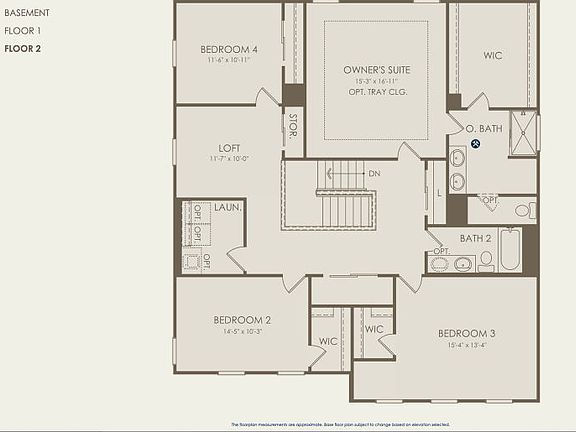 Mitchell Floor Plan, Quick Move-In Home, Floor 2