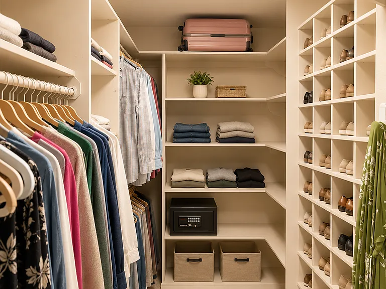 Master walk in closet