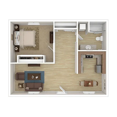 Floor plan 1X1