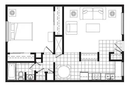 Floor plan El Pueblo I & II