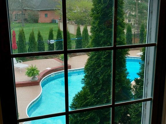 View of pool from Office