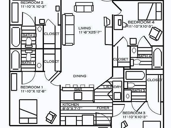 4th image of 1321 Crab Orchard Dr APT 303