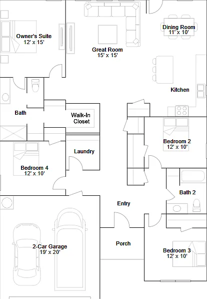 4 bed, 2.0 bath, 1852 sqft, $1,695 — Photo 2