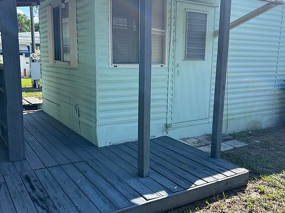 Back side of trailer. Decking in need of some repairs which are being made