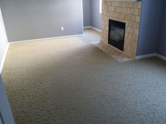 Fireplace on the master suite located in the basement