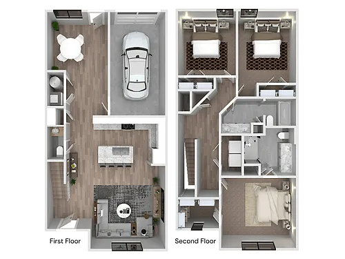 Floor plan 3 Bedrooms, 2.5 Bathrooms