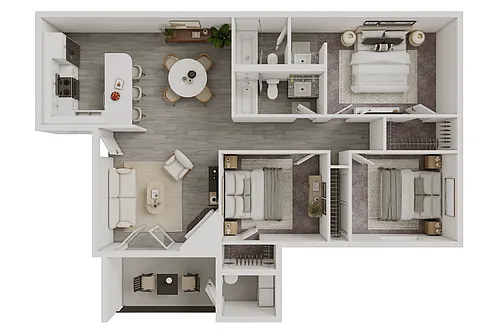 Floor plan SANTA MARIA - 1,081 SQ FT