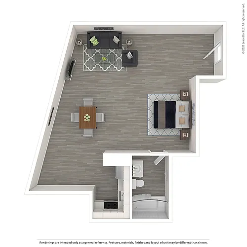 Floor plan 1x1ArT2-1x1