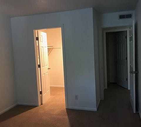 Master bedroom's large walk-in closet