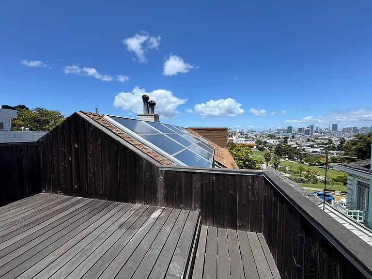 solar thermal system on roof