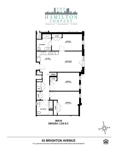 Floor plan 3BR-B