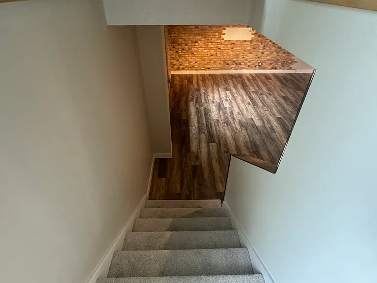 Split level to finished basement.