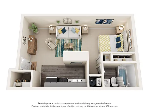 Floor plan 01BR