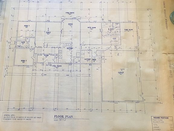 Floor plan of house