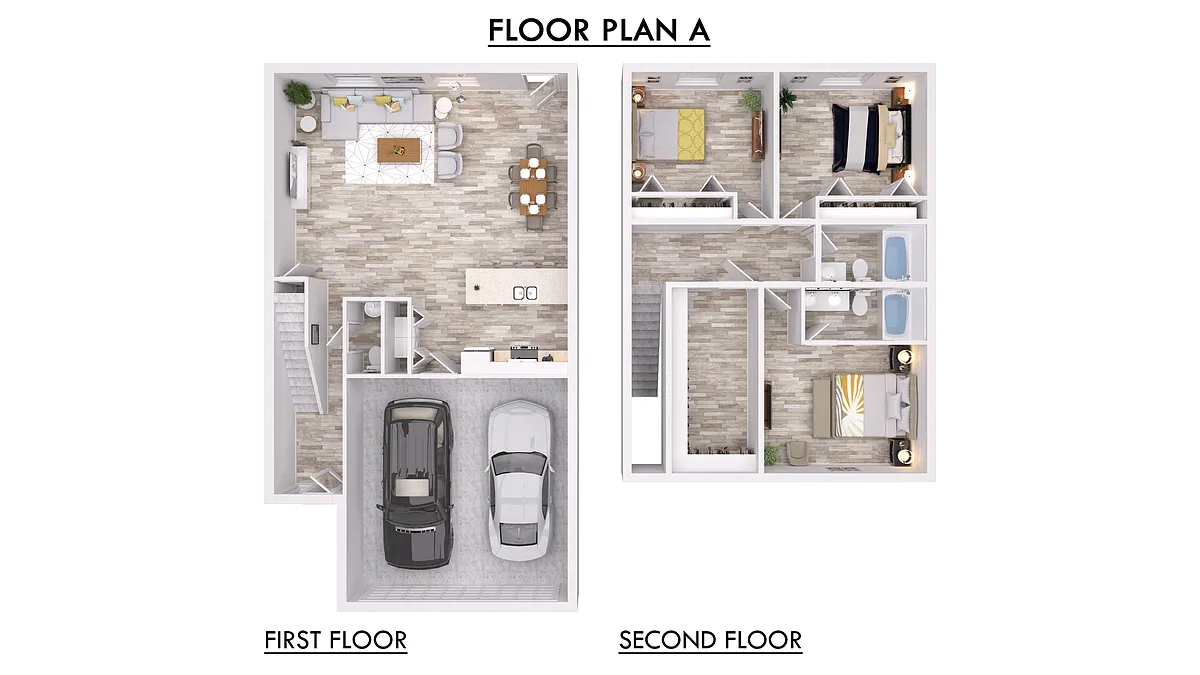 Floor plan 3 Bed &amp; 2.5 Bath