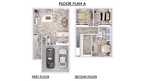 Floor plan 3 Bed &amp; 2.5 Bath