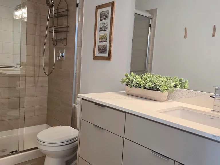 Custom tile in the primary shower