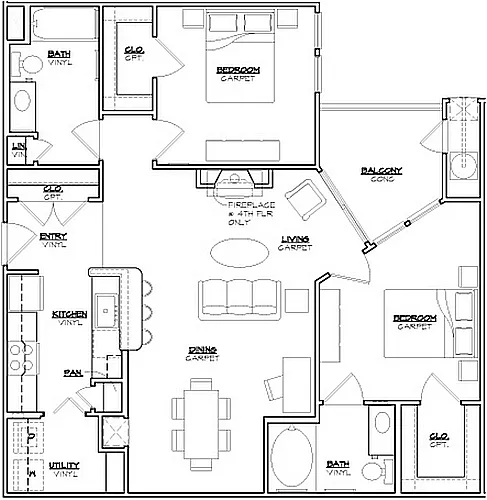 Floor plan Fillmore