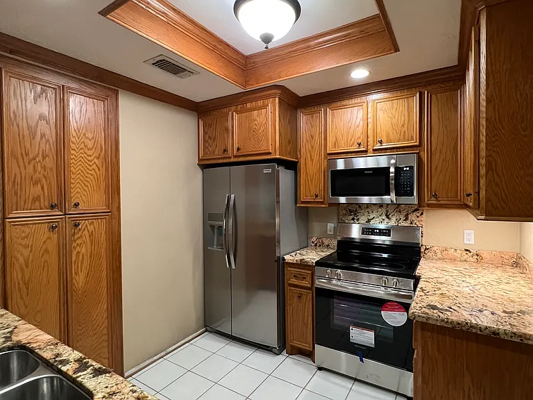 Updated kitchen with new appliances