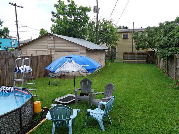 2021 picture of backyard, before plants and tress were planted