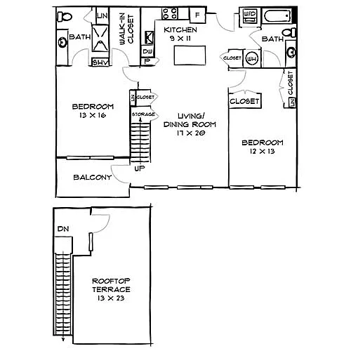 Floor plan 2E20