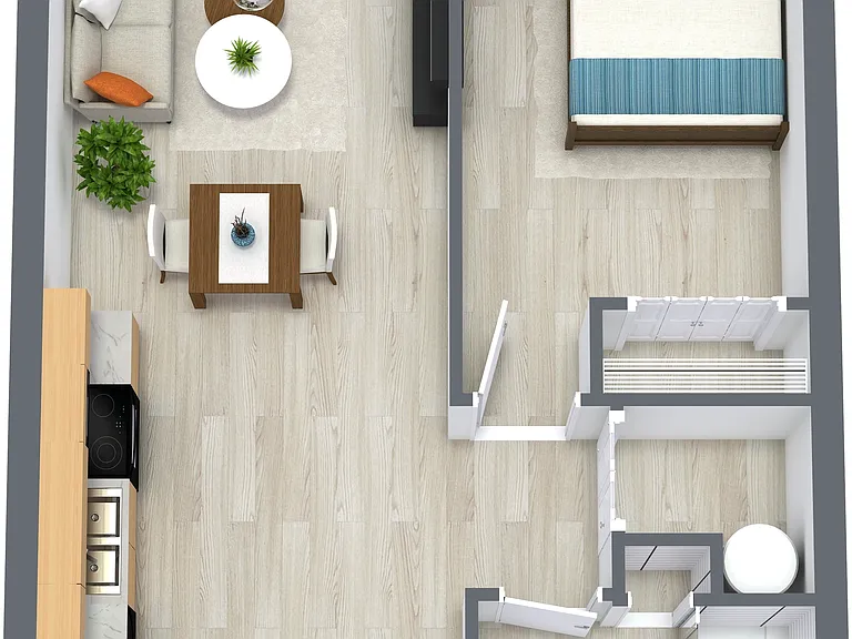 The Walnut - One bedroom, One bathroom The Walnut - One bedroom, One bathroom