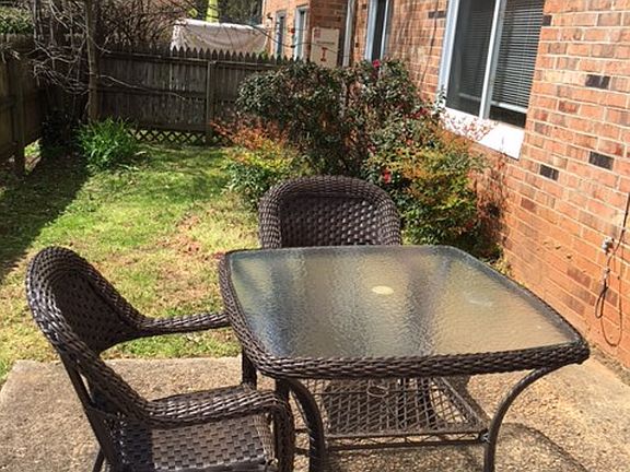 Patio with private fence