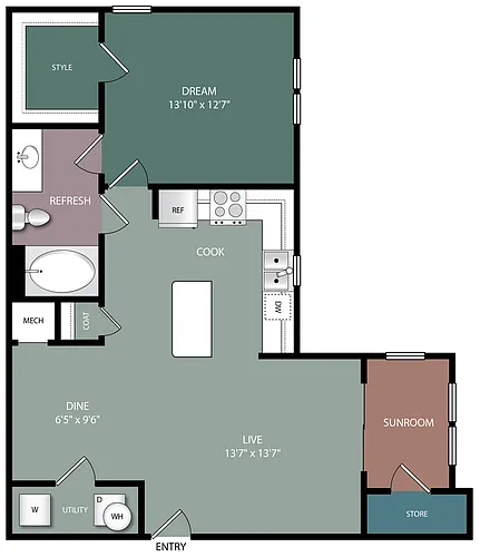 Floor plan A1E