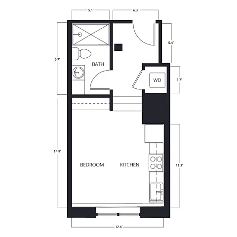 Floor plan M2-LIB