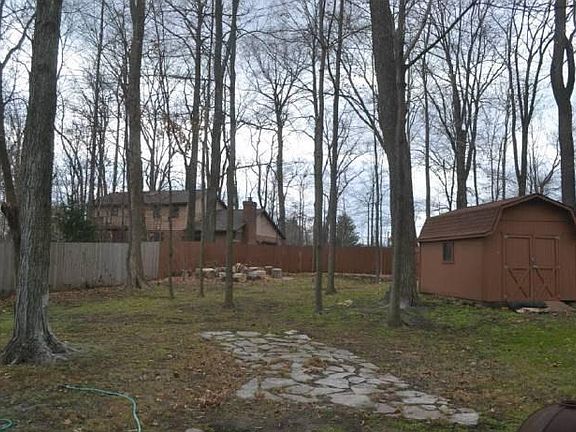 Completely fenced private back yard