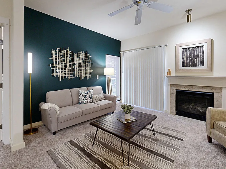 Spacious living rooms