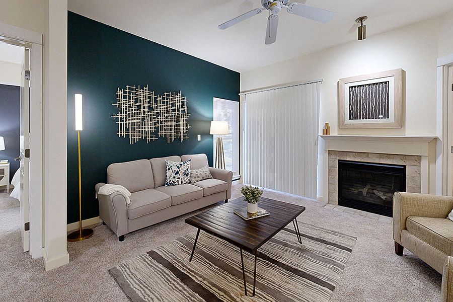 Spacious living rooms