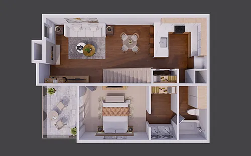 Floor plan B1 - Townhome