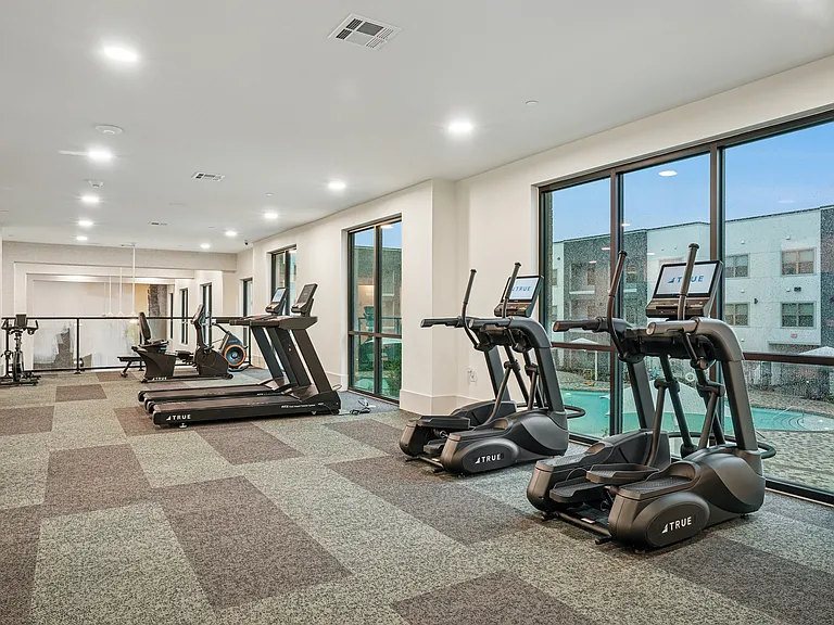 24 Hour Fitness Center with Cardio, Resistance Training, Free Weights and Dedicated Yoga Room