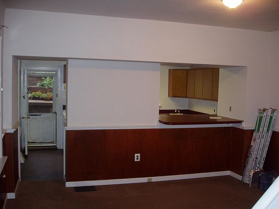 Dining Room, Kitchen, Rear Door to Yard